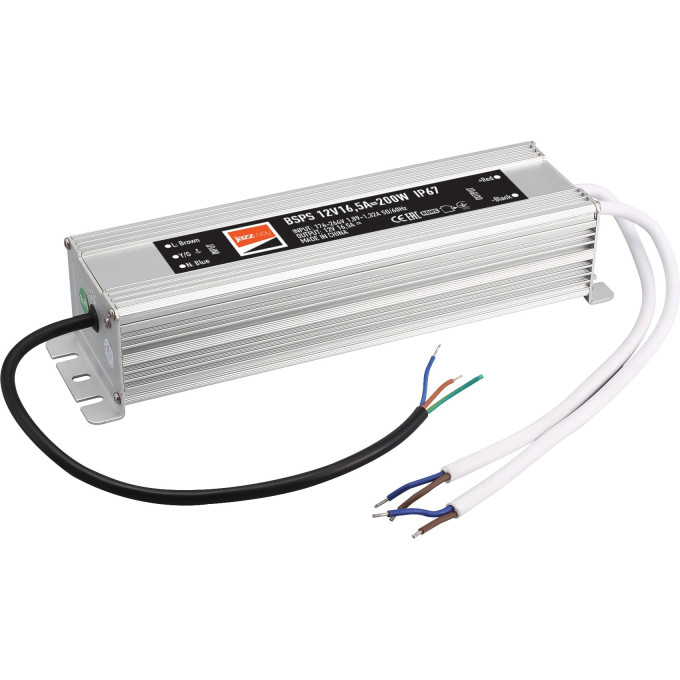 Драйвер JAZZWAY BSPS 12V 16,5A=200W влагозащищенный IP67 1016348A